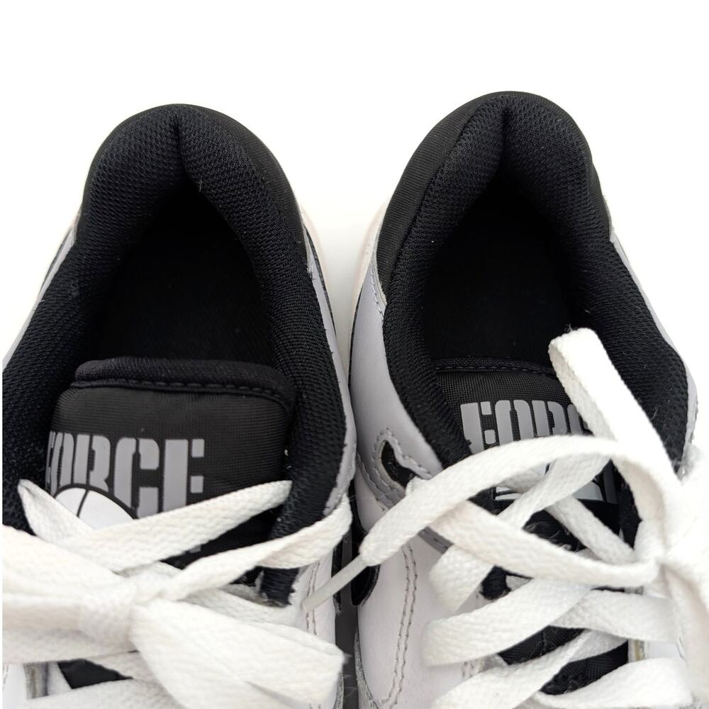 Nike Full Force Low Big Shoes Kids' White/Pewter/Black Size US4.5Y EU36.5 - Picture 10 of 14